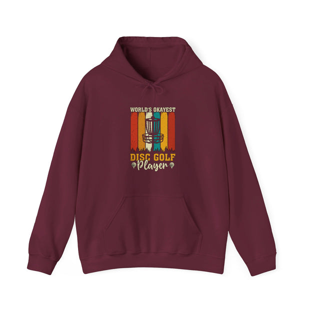 World’s Okayest Disc Golf Player Unisex Heavy Blend™ Hooded Sweatshirt