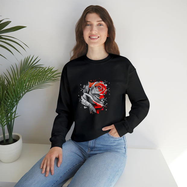 Rose Unisex Heavy Blend™ Crewneck Sweatshirt
