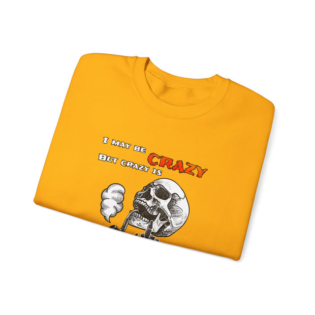Crazy Skull Unisex Heavy Blend™ Crewneck Sweatshirt