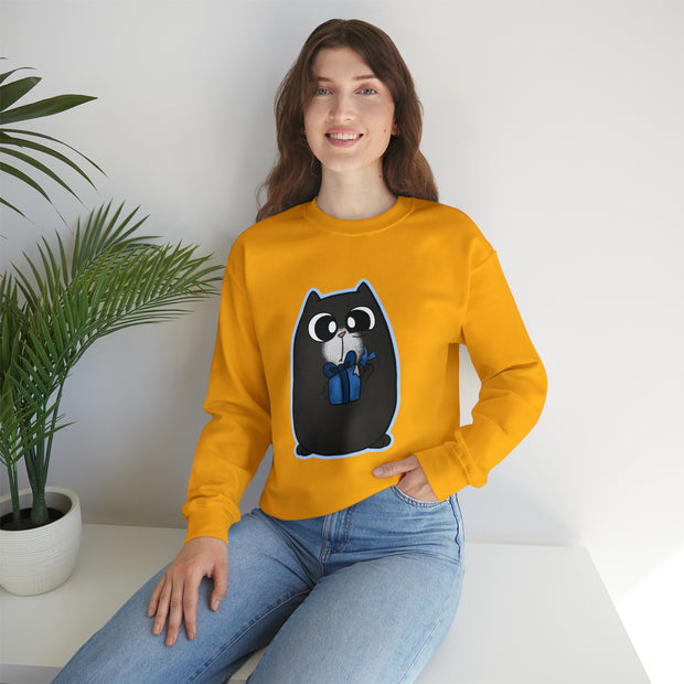 Christmas cat Unisex Heavy Blend™ Crewneck Sweatshirt