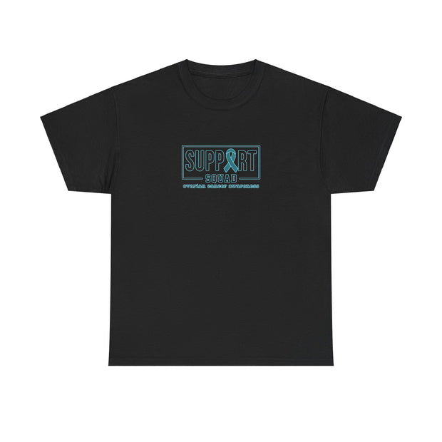 Ovarian Cancer Support Squad Unisex Heavy Cotton Tee