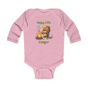 Bear Happy Little Camper Infant Long Sleeve Bodysuit