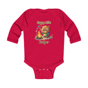 Bear Happy Little Camper Infant Long Sleeve Bodysuit