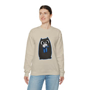Christmas cat Unisex Heavy Blend™ Crewneck Sweatshirt