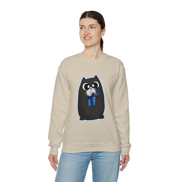 Christmas cat Unisex Heavy Blend™ Crewneck Sweatshirt