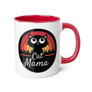 Cat Mama Accent Mugs, 11oz