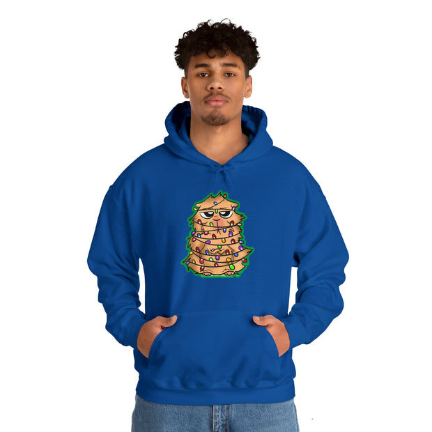Christmas cat Unisex Heavy Blend™ Hooded Sweatshirt