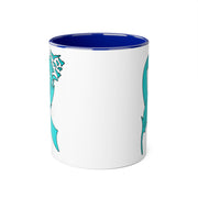 Ovarian Cancer Ribbon Accent Mugs, 11oz
