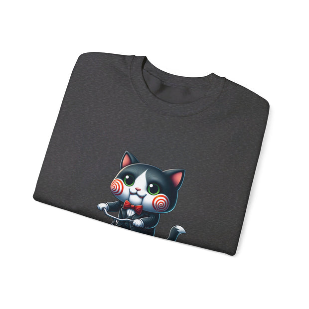 Horror Movie Cats Unisex Heavy Blend™ Crewneck Sweatshirt