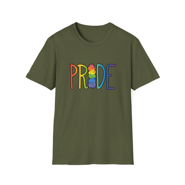 Cat Pride Tower Unisex Softstyle T-Shirt