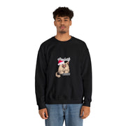 Christmas cat Unisex Heavy Blend™ Crewneck Sweatshirt