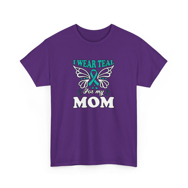 I Wear Teal Unisex Heavy Cotton Tee