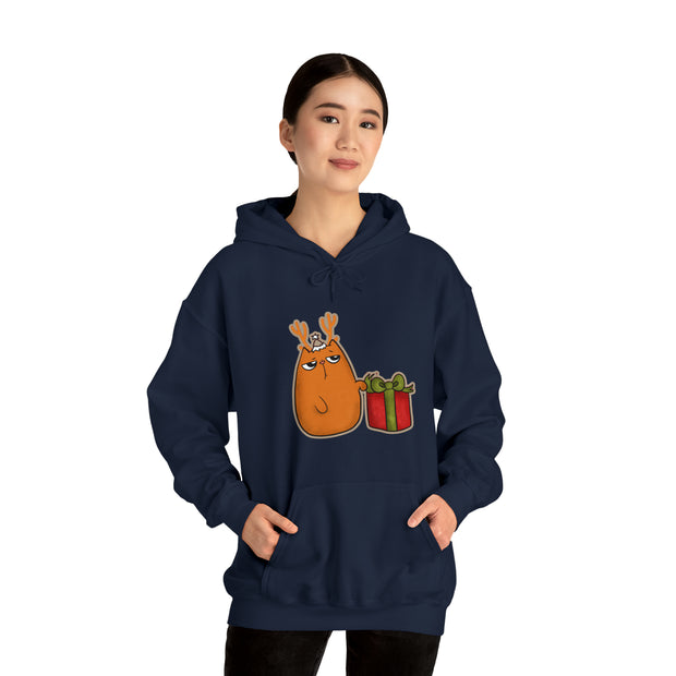 Christmas cat Unisex Heavy Blend™ Hooded Sweatshirt