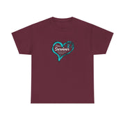 Ovarian Cancer Survivor Unisex Heavy Cotton Tee