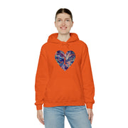 Heart Butterfly Unisex Heavy Blend™ Hooded Sweatshirt