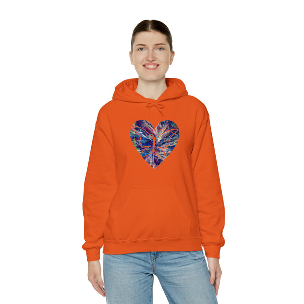 Heart Butterfly Unisex Heavy Blend™ Hooded Sweatshirt