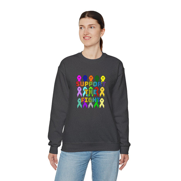 Support the Fight Unisex Heavy Blend™ Crewneck Sweatshirt