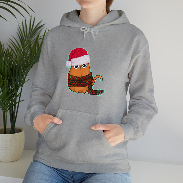 Christmas cat Unisex Heavy Blend™ Hooded Sweatshirt