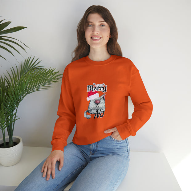 Christmas cat Unisex Heavy Blend™ Crewneck Sweatshirt
