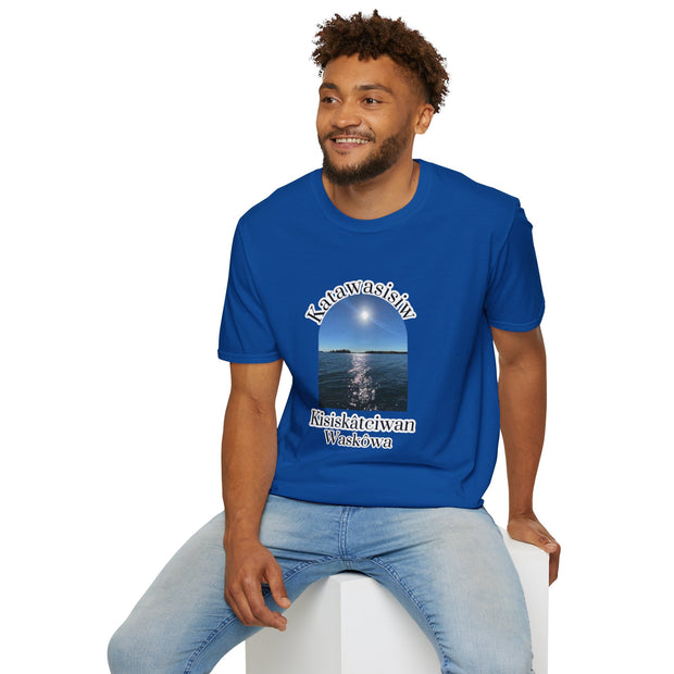 Cree Saskatchewan Skies Unisex Softstyle T-Shirt