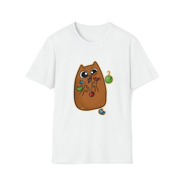 Christmas cat Unisex Softstyle T-Shirt