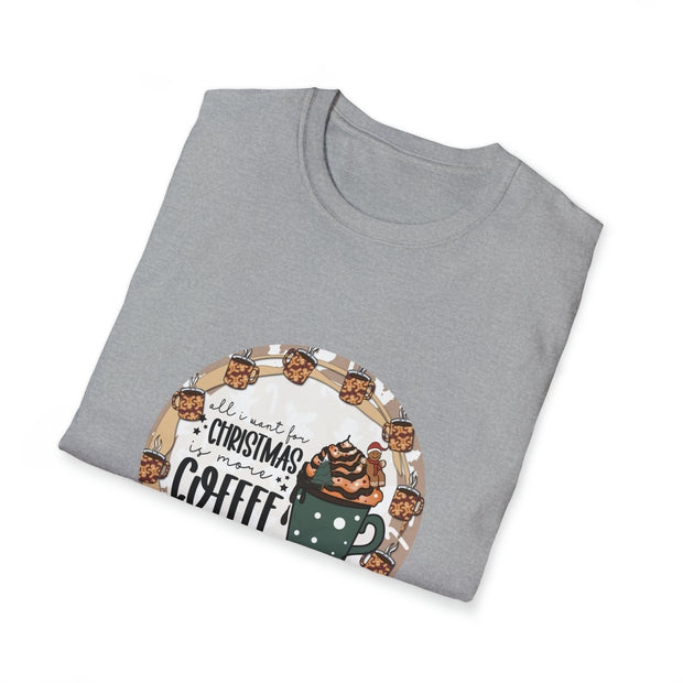Christmas Coffee Unisex Softstyle T-Shirt