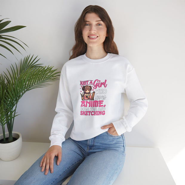 Just a Girl Unisex Heavy Blend™ Crewneck Sweatshirt