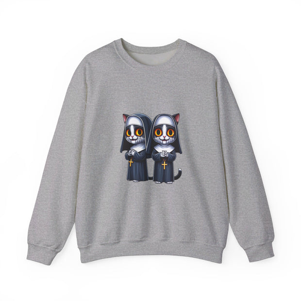 Horror Movie Cats Unisex Heavy Blend™ Crewneck Sweatshirt