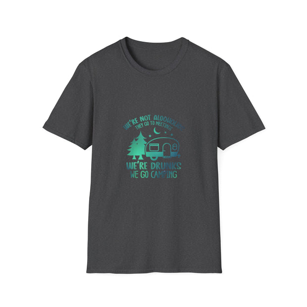 Camping Drunks Unisex Softstyle T-Shirt