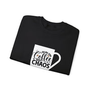 Coffee and Chaos Unisex Heavy Blend™ Crewneck Sweatshirt