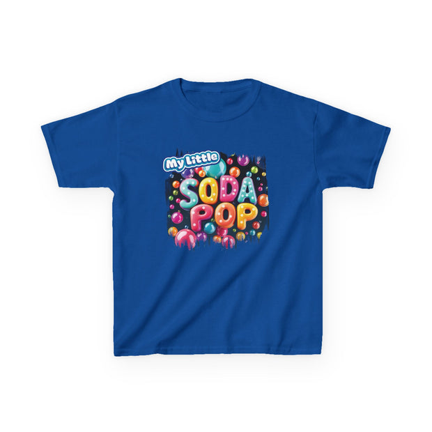 Kids Soda Pop Tee, Fun T-Shirt, Cute Apparel for Kids, Gift for Birthdays, Playdate Outfit, Colorful Kidswear