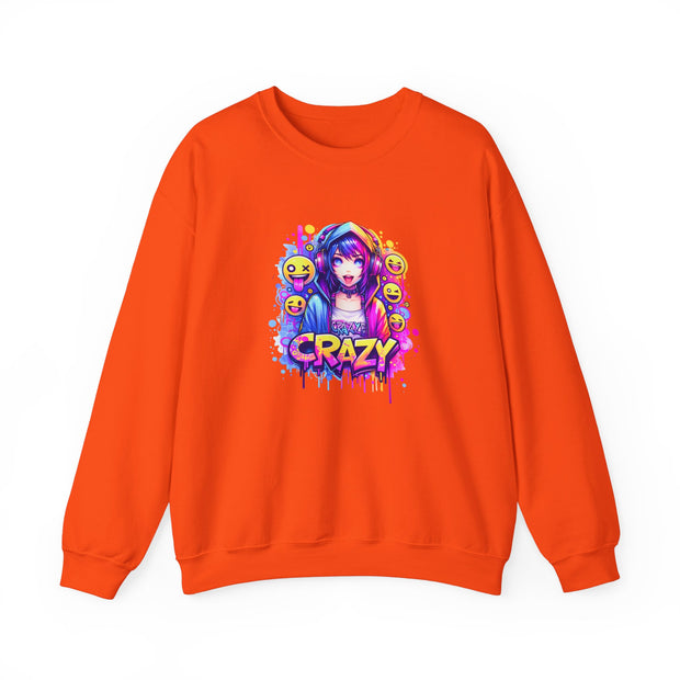 Graffiti Anime Girls Unisex Heavy Blend™ Crewneck Sweatshirt
