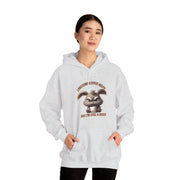I Pretend that Coffee Helps Unisex Heavy Blend™ Hooded Sweatshirt