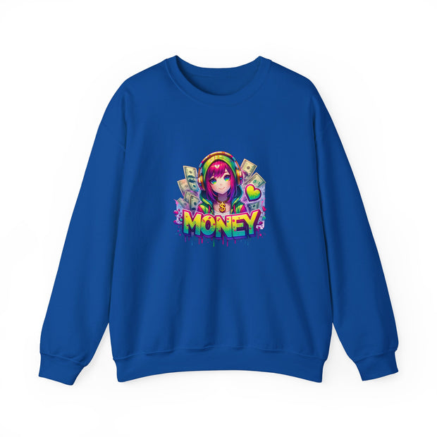 Graffiti Anime Girls Unisex Heavy Blend™ Crewneck Sweatshirt