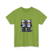 Horror Movie Cats Unisex Heavy Cotton Tee