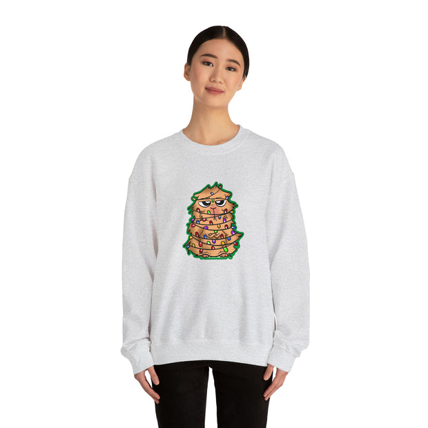 Christmas cat Unisex Heavy Blend™ Crewneck Sweatshirt