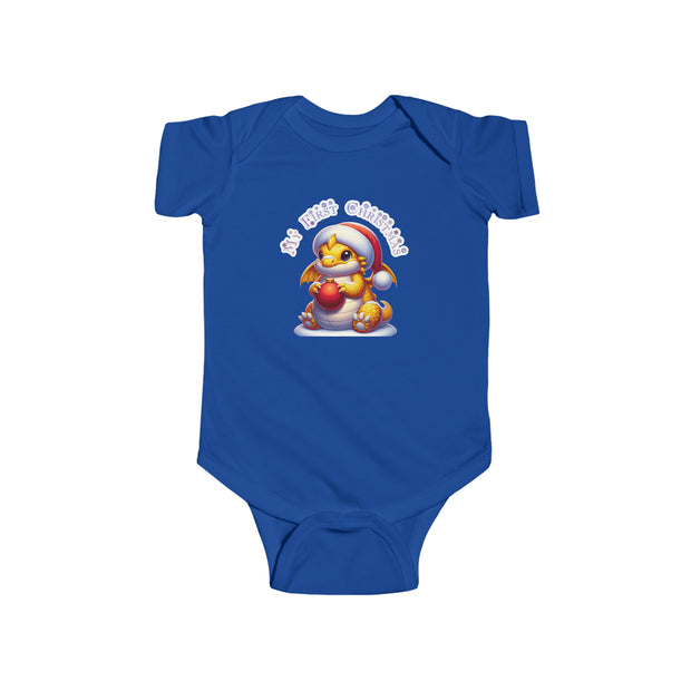Christmas dragon Infant Fine Jersey Bodysuit