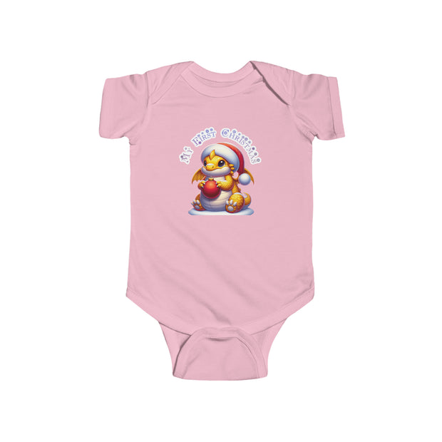 Christmas dragon Infant Fine Jersey Bodysuit
