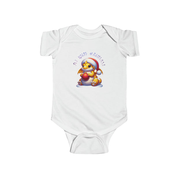 Christmas dragon Infant Fine Jersey Bodysuit