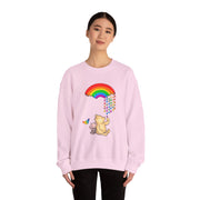 Winnie the Pooh Raining Pride Unisex Heavy Blend™ Crewneck Sweatshirt