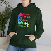 I Know I Play Like A Girl Unisex Heavy Blend™ Hooded Sweatshirt