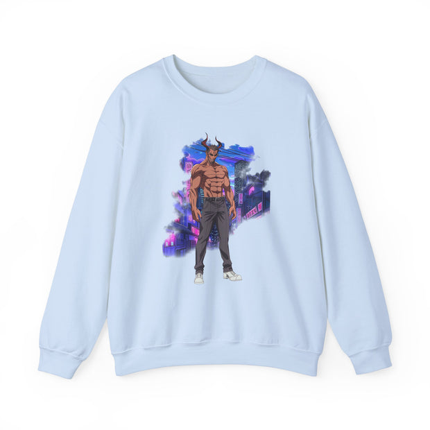 Anime Male Demon Unisex Heavy Blend™ Crewneck Sweatshirt