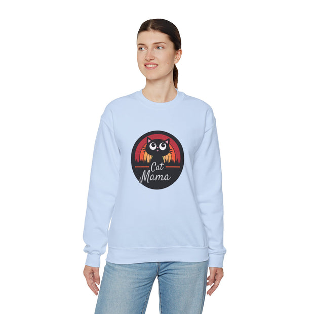 Cat Mama Unisex Heavy Blend™ Crewneck Sweatshirt