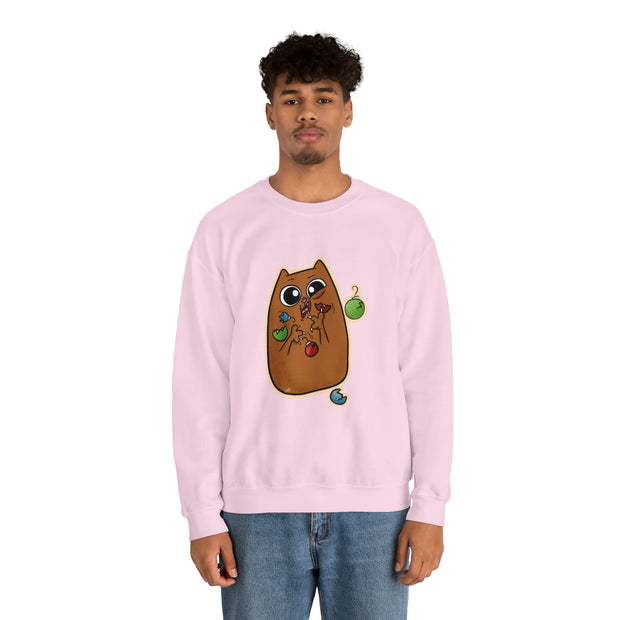 Christmas cat Unisex Heavy Blend™ Crewneck Sweatshirt