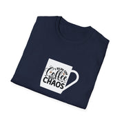 I Run on Coffee and Chaos Unisex Softstyle T-Shirt