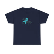 Ovarian Cancer Hope Unisex Heavy Cotton Tee