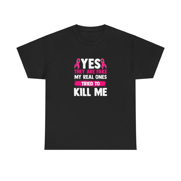 Breast Cancer Unisex Heavy Cotton Tee