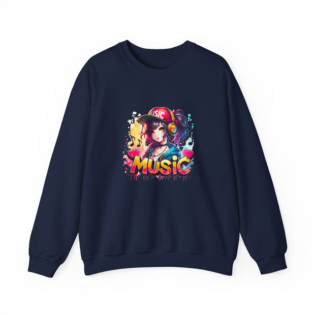 Graffiti Anime Girls Unisex Heavy Blend™ Crewneck Sweatshirt