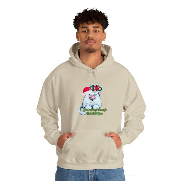 Christmas cat Unisex Heavy Blend™ Hooded Sweatshirt
