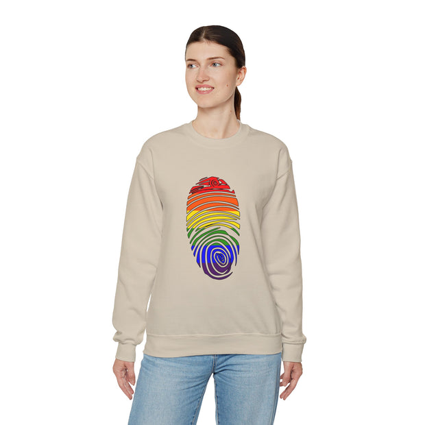 Pride Fingerprint Unisex Heavy Blend™ Crewneck Sweatshirt